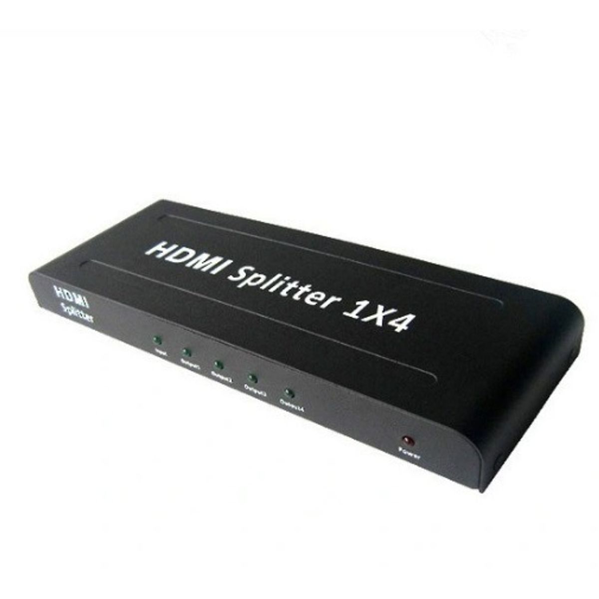 GENERICO - Splitter HDMI 1x4 Metalico Full Hd 4K 30hz 3D 1080P 60Hz 4 pantallas