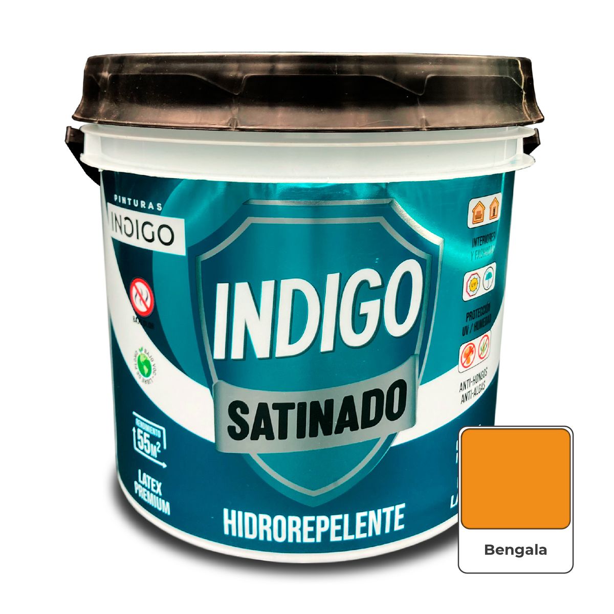 PINTURAS INDIGO - Látex INDIGO SATINADO Bengala