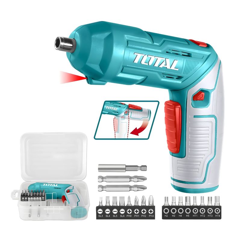 TOTAL TOOLS - Destornillador inalambrico 4v Total
