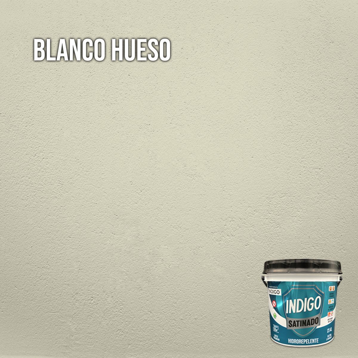 PINTURAS INDIGO - Látex INDIGO SATINADO Blanco Hueso