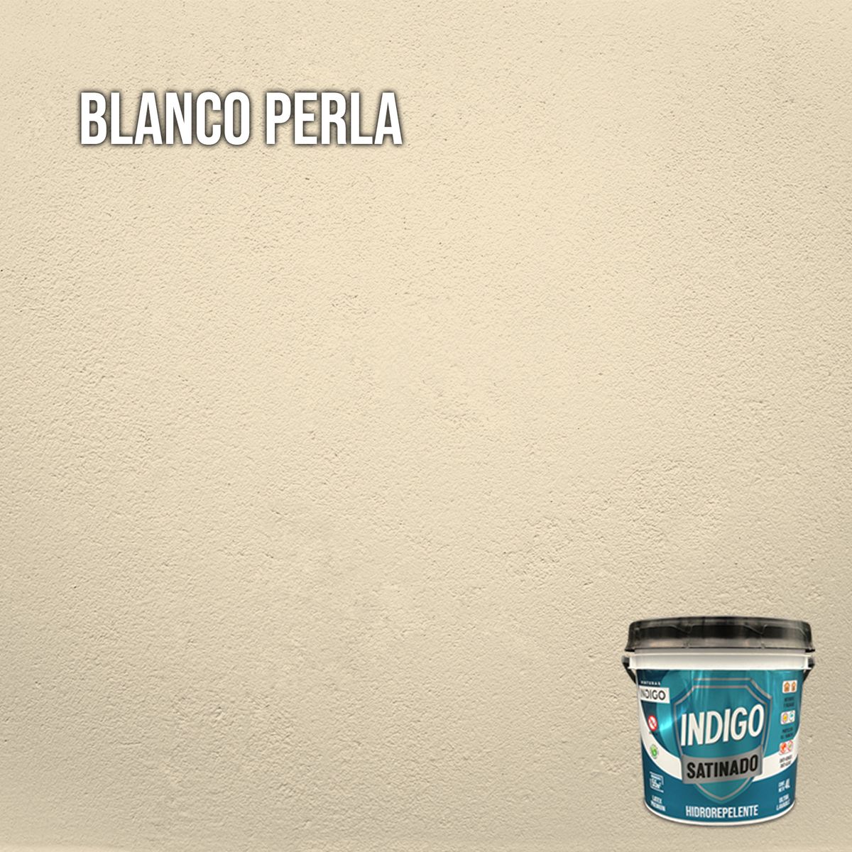 PINTURAS INDIGO - Látex INDIGO SATINADO Blanco Perla