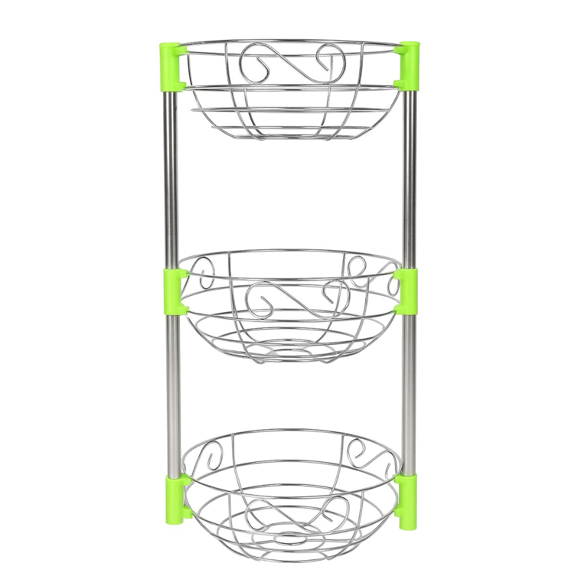 INSPIRA MARKET - Frutero 3 niveles de Metal