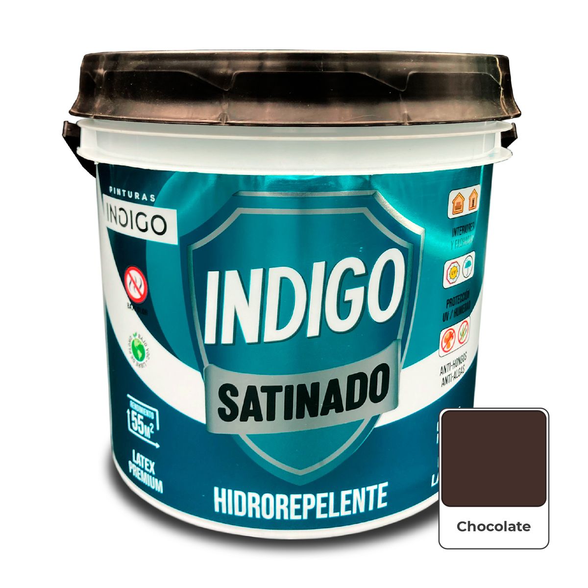 PINTURAS INDIGO - Látex INDIGO SATINADO Chocolate
