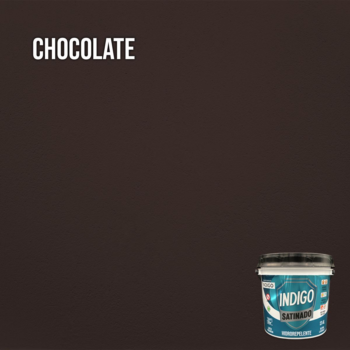 PINTURAS INDIGO - Látex INDIGO SATINADO Chocolate