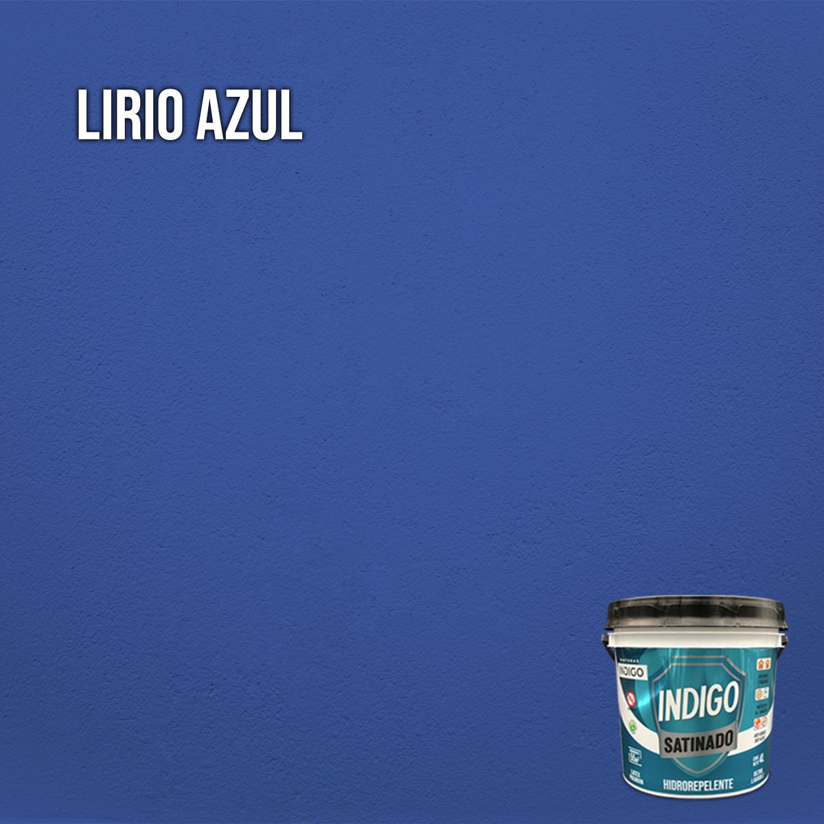 PINTURAS INDIGO - Látex INDIGO SATINADO Lirio Azul