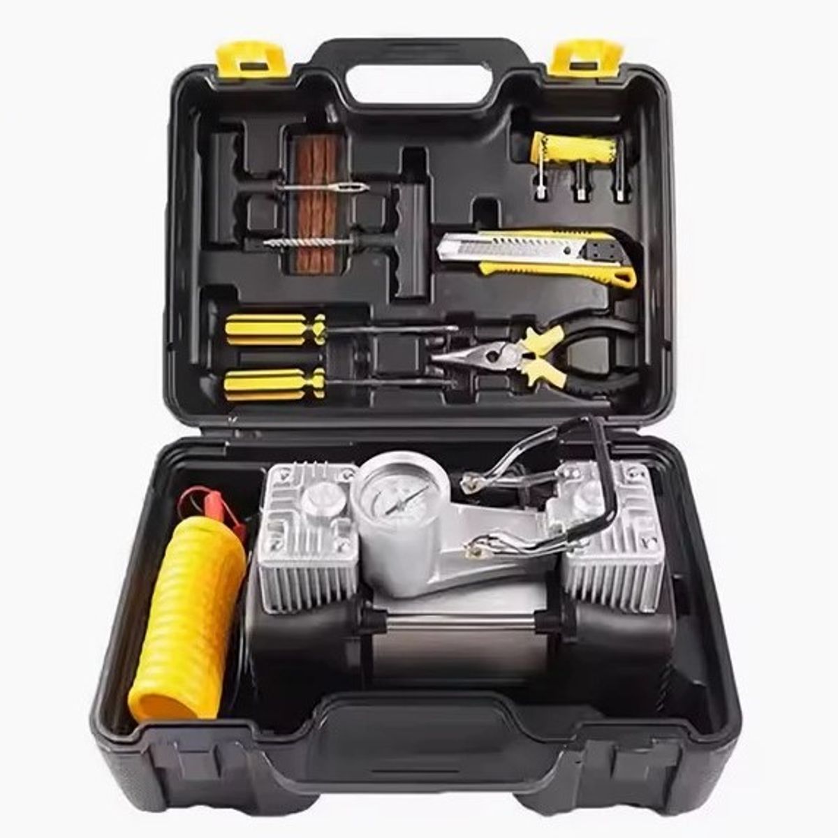 GENERICO - Compresor De Aire Doble Cilindro 12v 200 Psi