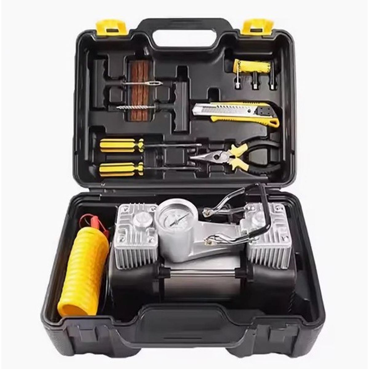 GENERICO - Compresor De Aire Doble Cilindro 12v 200 Psi