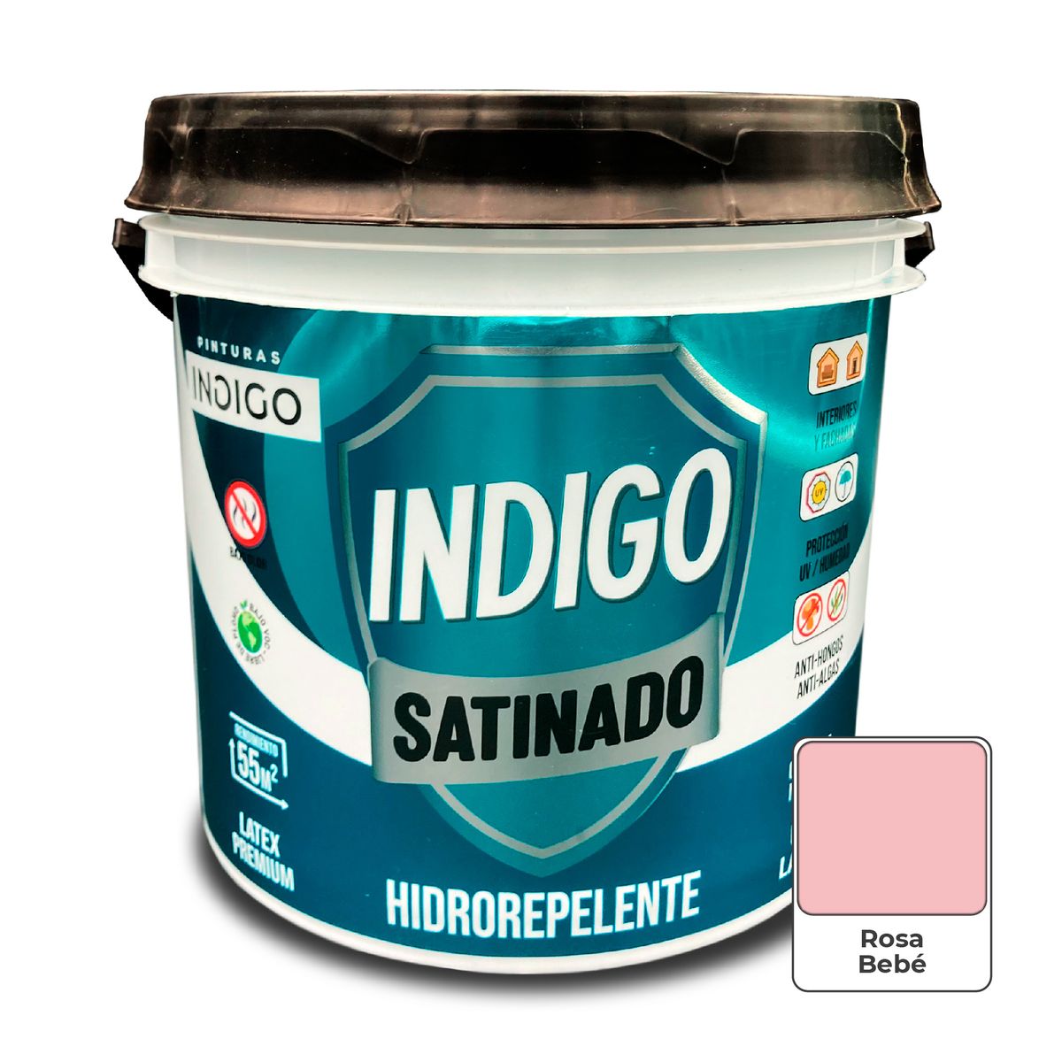 PINTURAS INDIGO - Látex INDIGO SATINADO Rosa Bebé