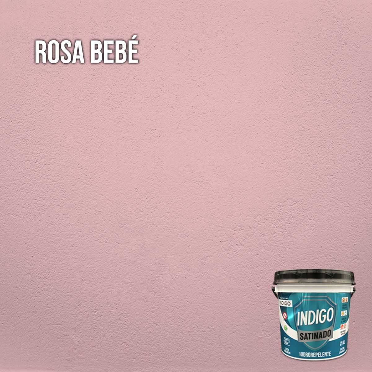 PINTURAS INDIGO - Látex INDIGO SATINADO Rosa Bebé