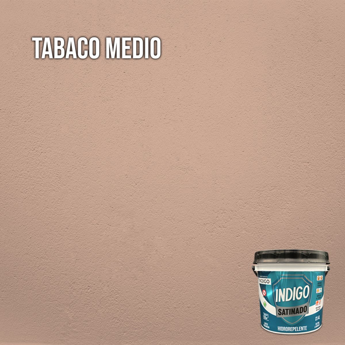 PINTURAS INDIGO - Látex INDIGO SATINADO TabacoMedio