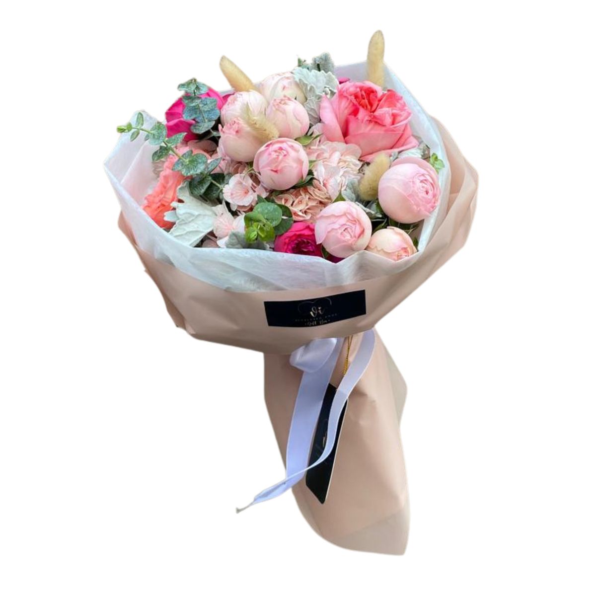 VI REGALANDO AMOR - Ramo Luna Rose  Peonias rosas inglesas - ramo de flores