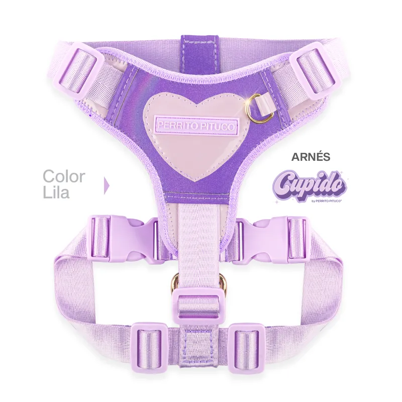 PERRITO PITUCO - ARNÉS PERRITO PITUCO CUPIDO LILA TALLA XS