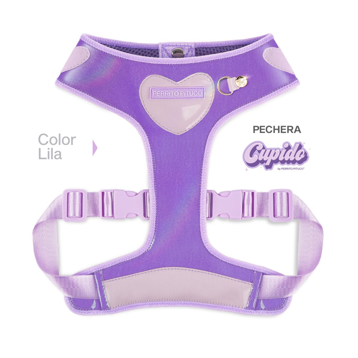 PERRITO PITUCO - PECHERA PERRITO PITUCO CUPIDO LILA TALLA M