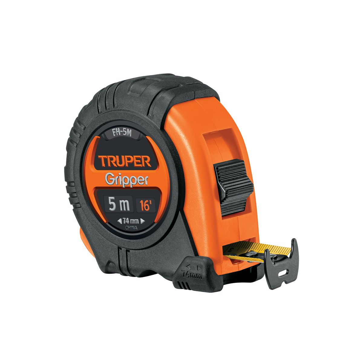 TRUPER - Wincha Gripper, Contra Impacto, 5 M, Cinta 19 Mm Truper 14578