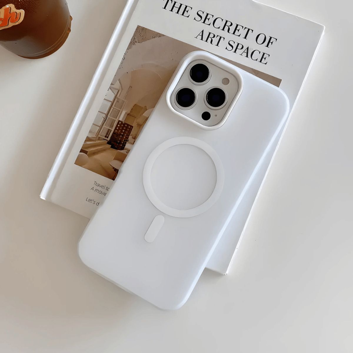 CASE - CASE PARA IPHONE 14 BLANCO - MagSafe