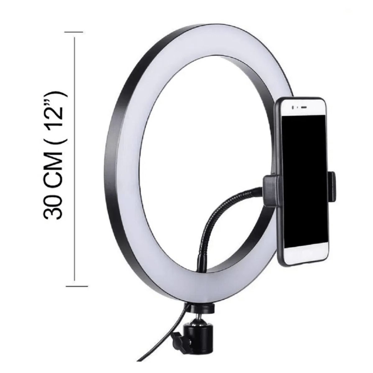 GENERICO - ARO DE LUZ CON SOPORTE DE CELULAR Y TRIPODE