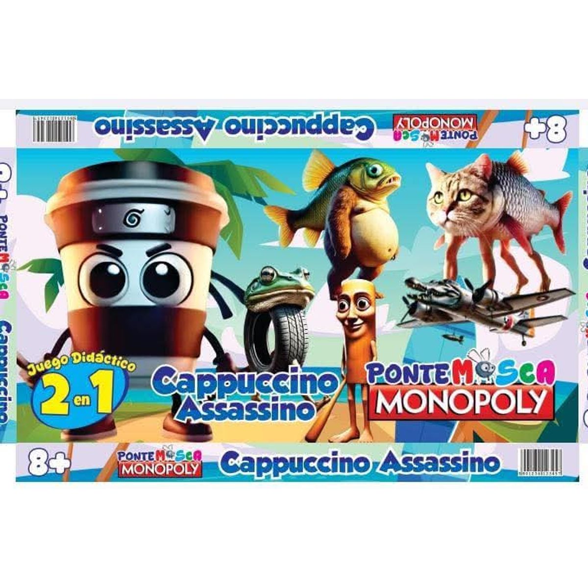 GENERICO - JUEGO DIDACTICO 2 EN 1 CAPPUCCINO PARA NIÑOS