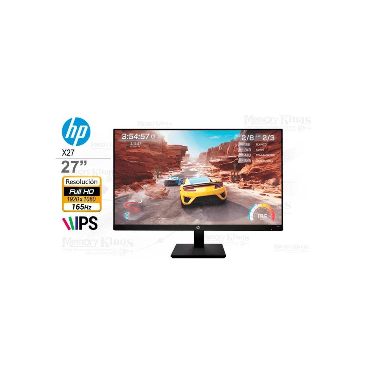 HP - Monitor HP Gaming X27 de 27 FHD 165Hz y 1ms  Experiencia de juego