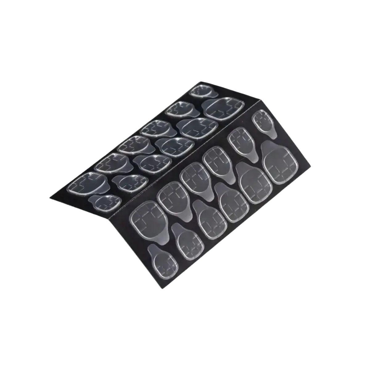 GENERICO - Uñas Press On Nude marmoleado con brillo - Set de 26 piezas