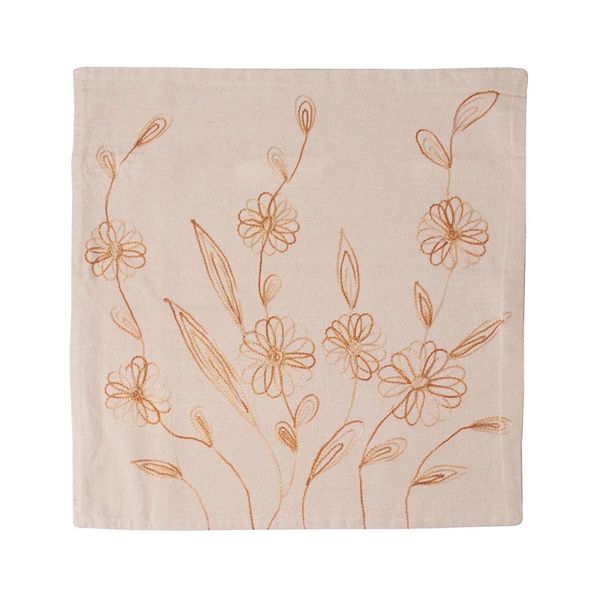 PANADECOR - Funda Para Cojín Algodón Beige Panorama Hogar