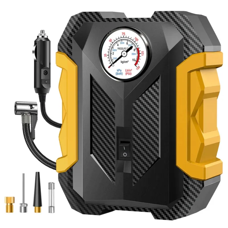 GENERICO - Compresor aire eléctrico Carsun C1399-2 12V portátil 150psi