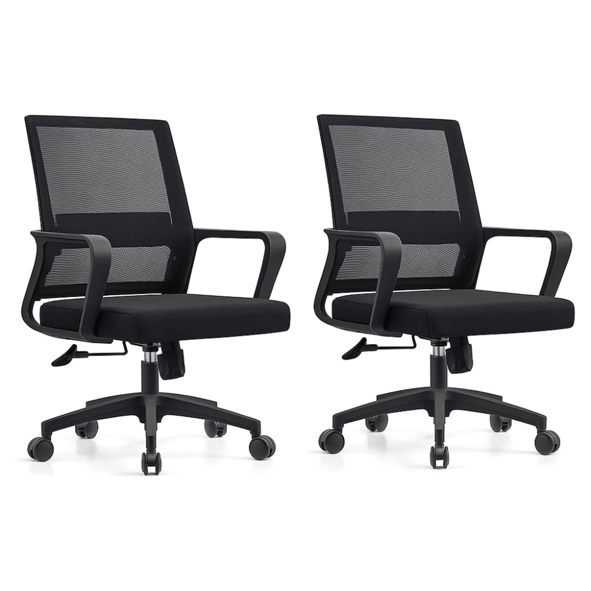 GENERICO - Pack x2 Silla de Escritorio Oficina Ergonomica con Ruedas - 190073