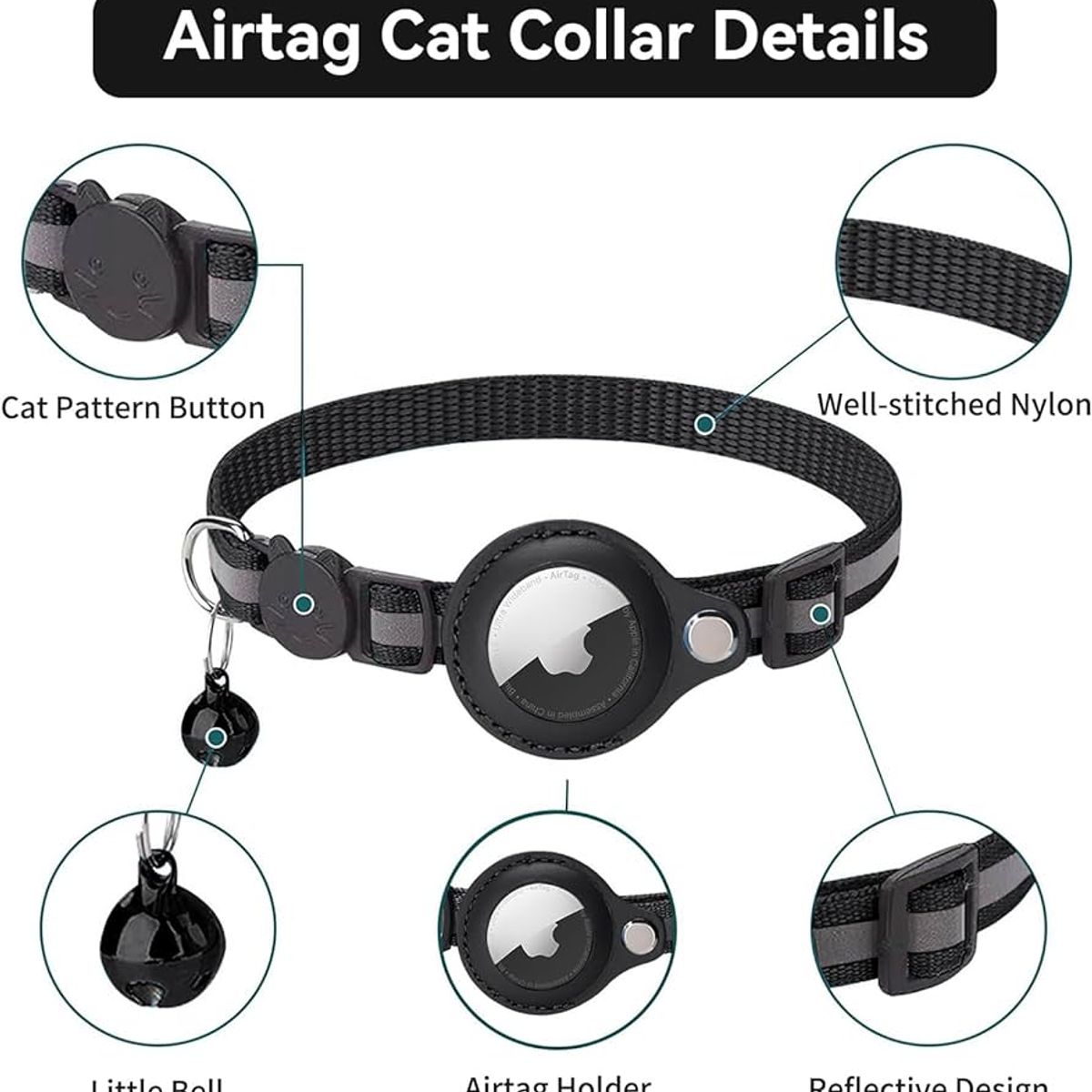 XIAOMI - COLLAR REFLECTANTE CON GPS XIAOMI INCLUIDO PARA MASCOTAS