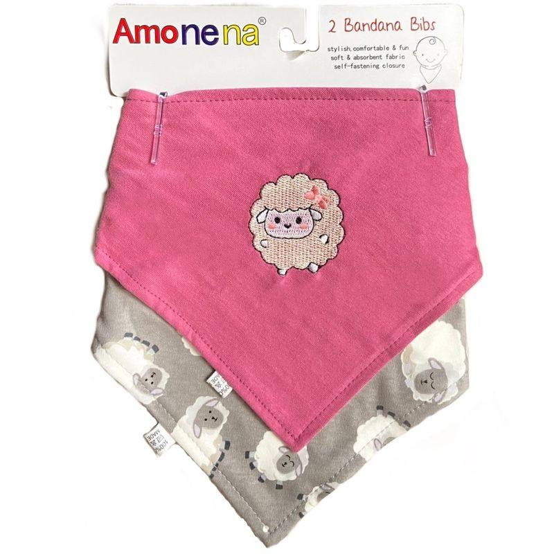 GENERICO - BANDANA BABERO PARA BEBE - 2PCS - OBEJA