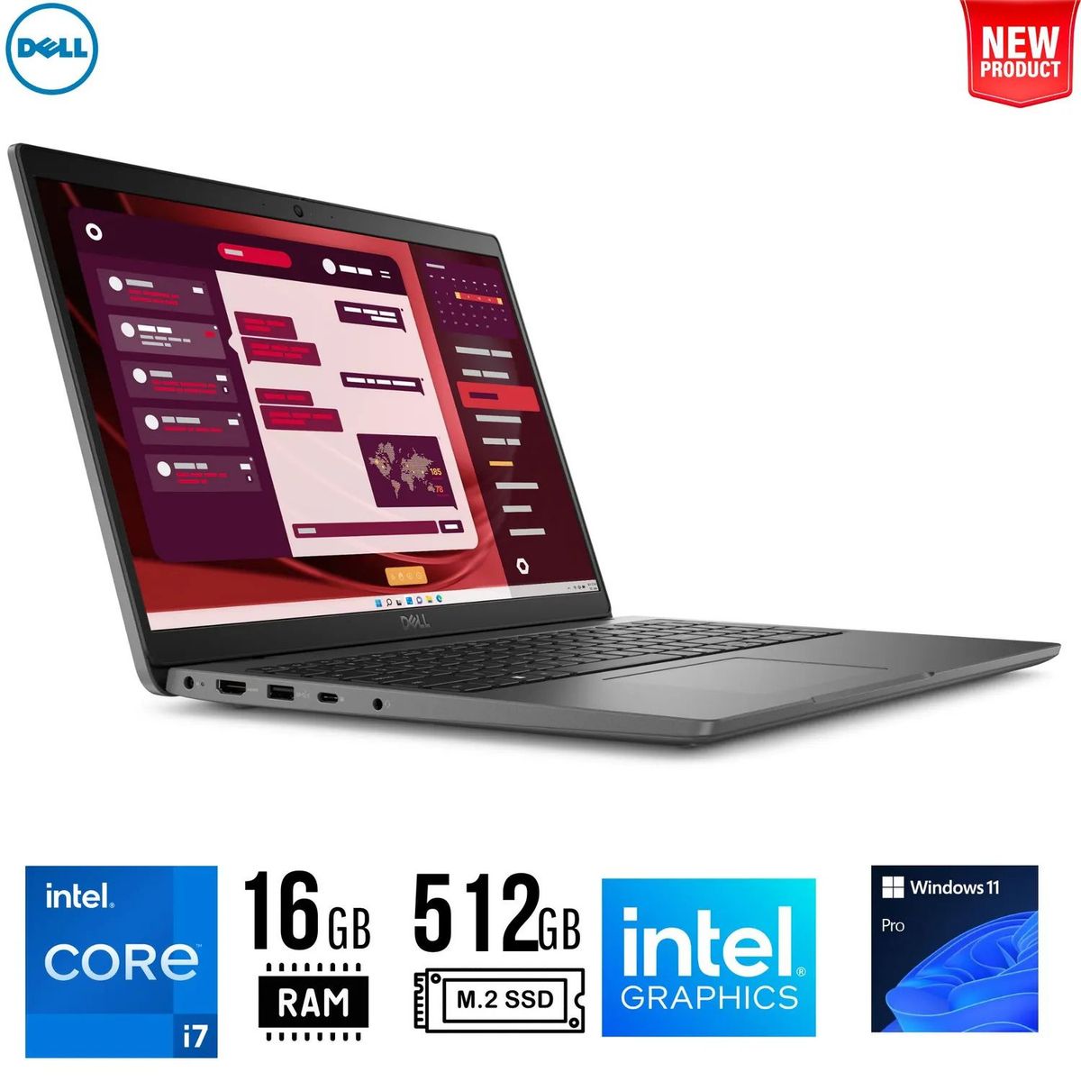 DELL - LAPTOP Dell Latitude 3550 15.6" FHD Intel Core i7-1355U 16GB 512GB SSD Windows 11 Pro