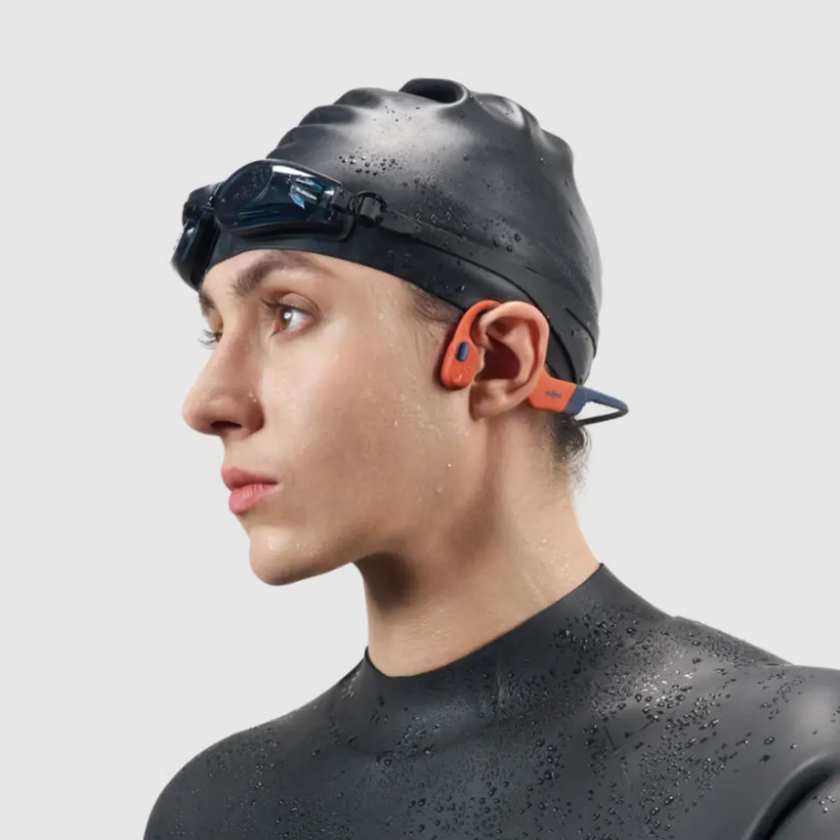 SHOKZ - Auriculares impermeables de conducción ósea Shokz OpenSwim Pro S710 Naranjo