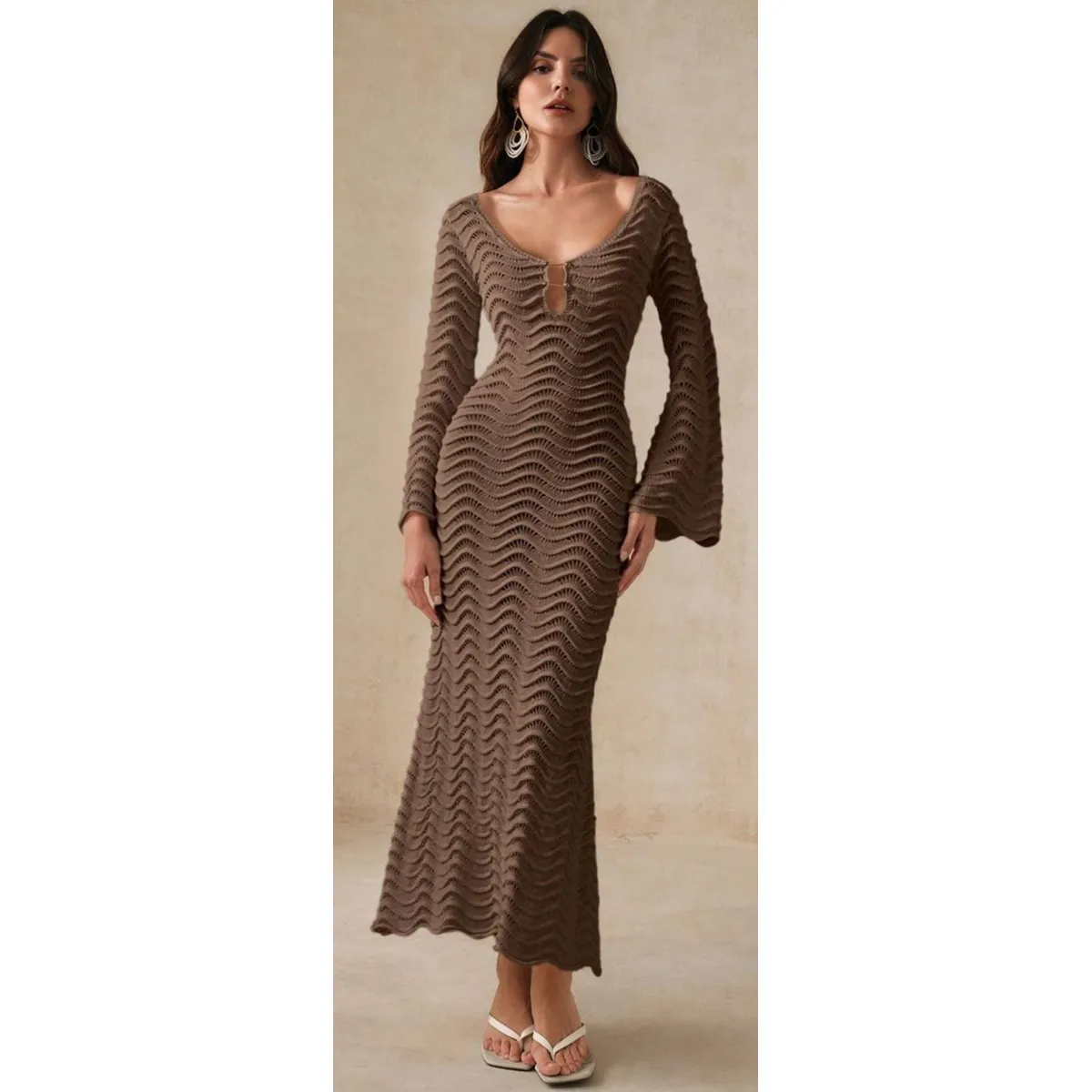 AMA OUTFITTERS - VESTIDO TEJIDO GAELLA