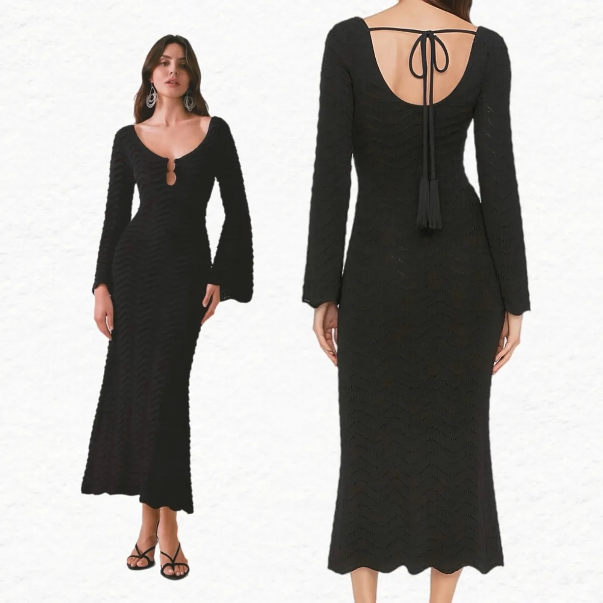 AMA OUTFITTERS - VESTIDO TEJIDO GAELLA