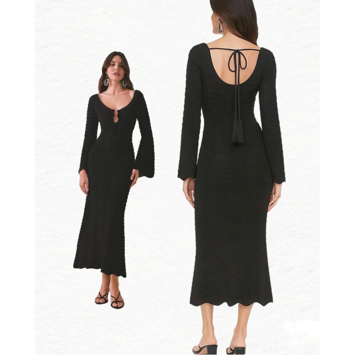 AMA OUTFITTERS - VESTIDO TEJIDO GAELLA