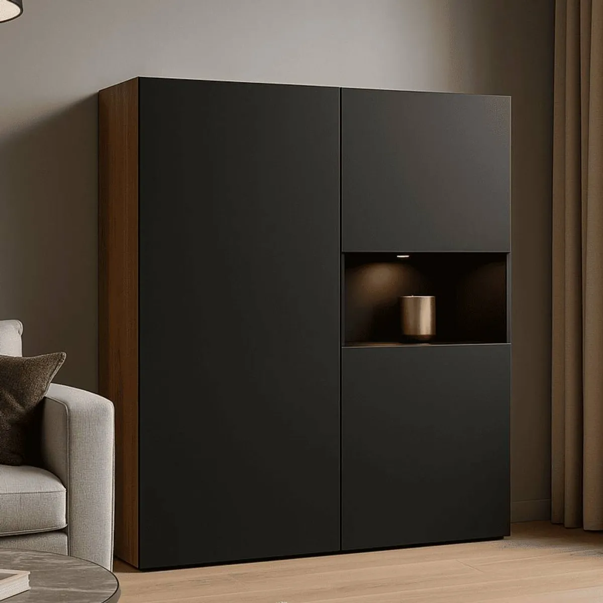 TU MESITA - Vitrina Contemporánea Wisp Color NegroGales TU MESITA