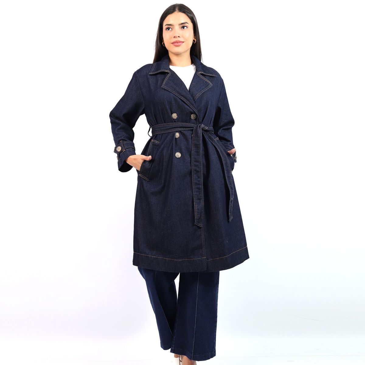 JAROLA - Trench Coat Denim Jarola Grecia