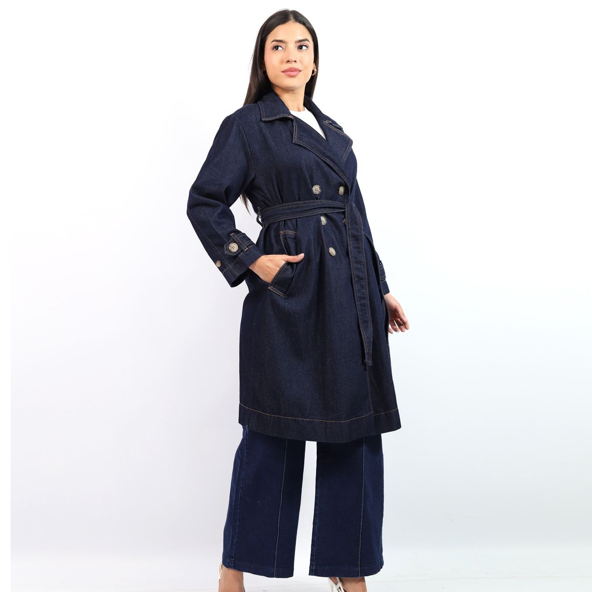 JAROLA - Trench Coat Denim Jarola Grecia