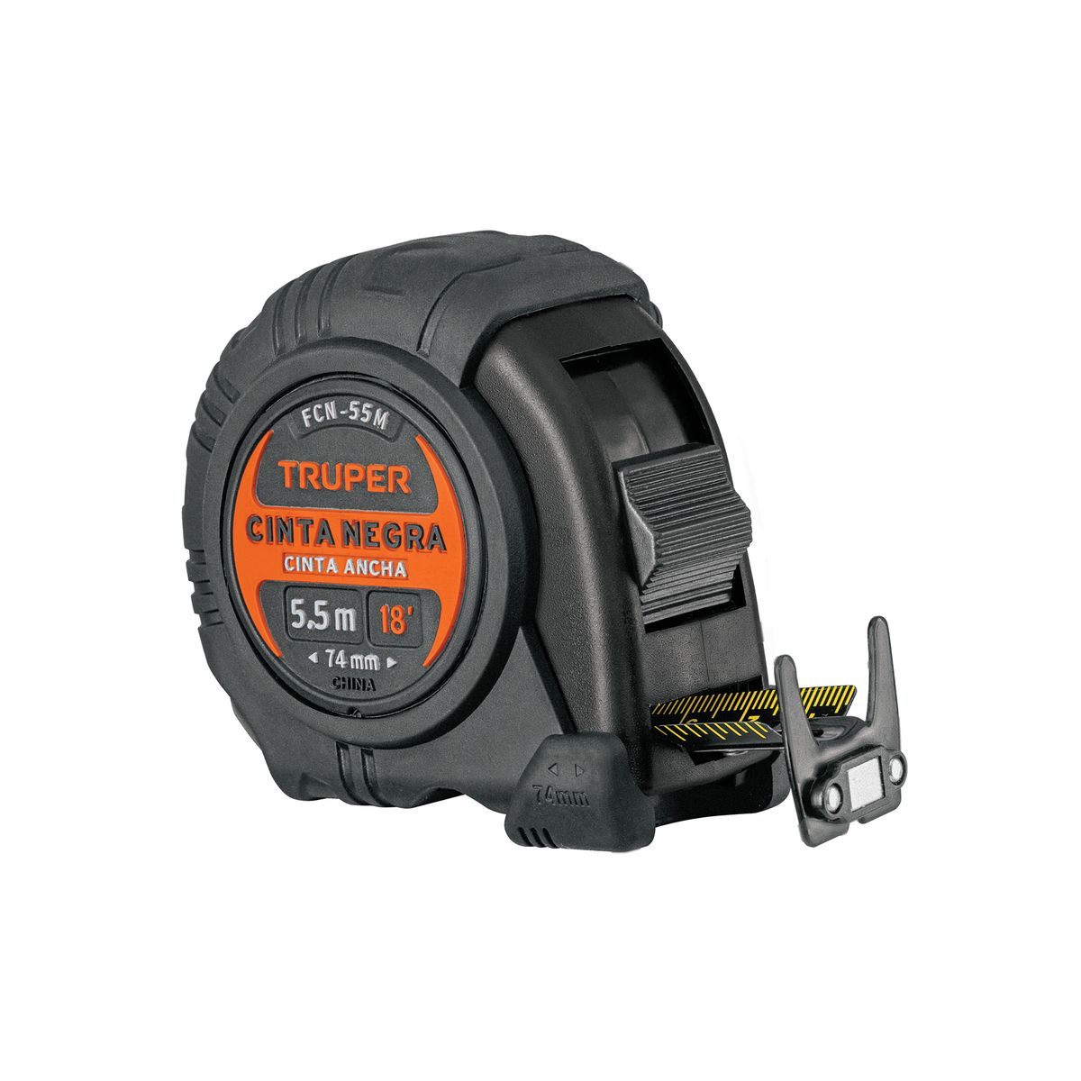 TRUPER - Wincha Métrica 5.5 Mts Cinta Negra 1"(25mm) Truper 11745