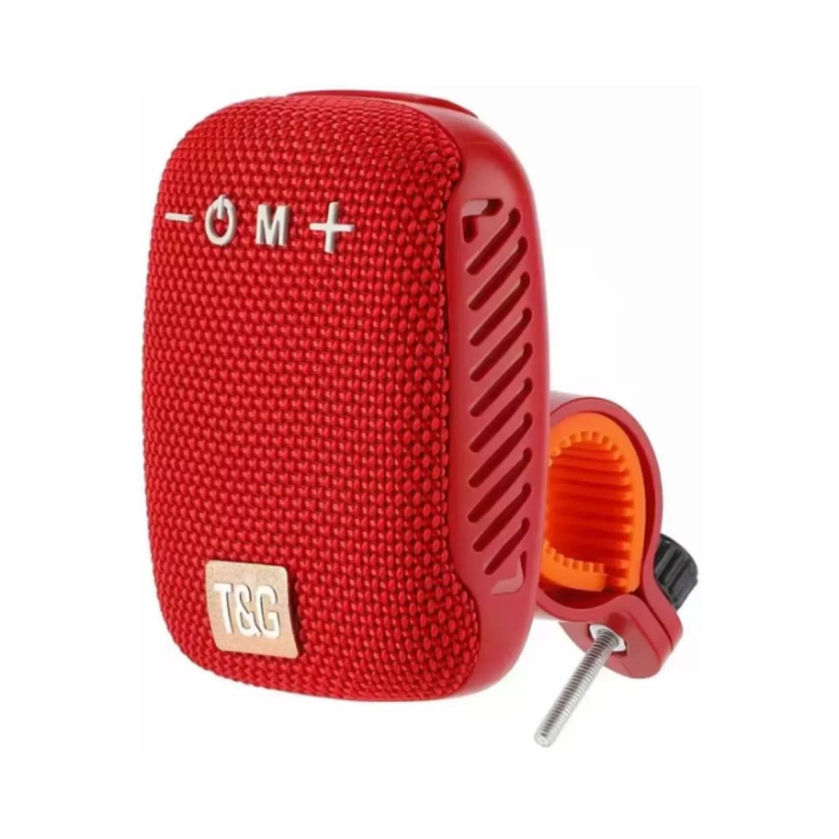 GENERICO - Parlante Moto Bicicleta Scooter  Portátil  Bluetooth  Color Rojo