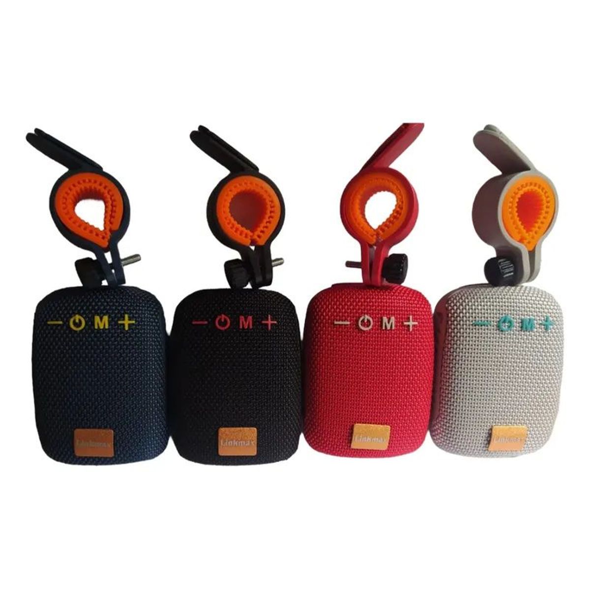 GENERICO - Parlante Moto Bicicleta Scooter  Portátil  Bluetooth  Color Rojo