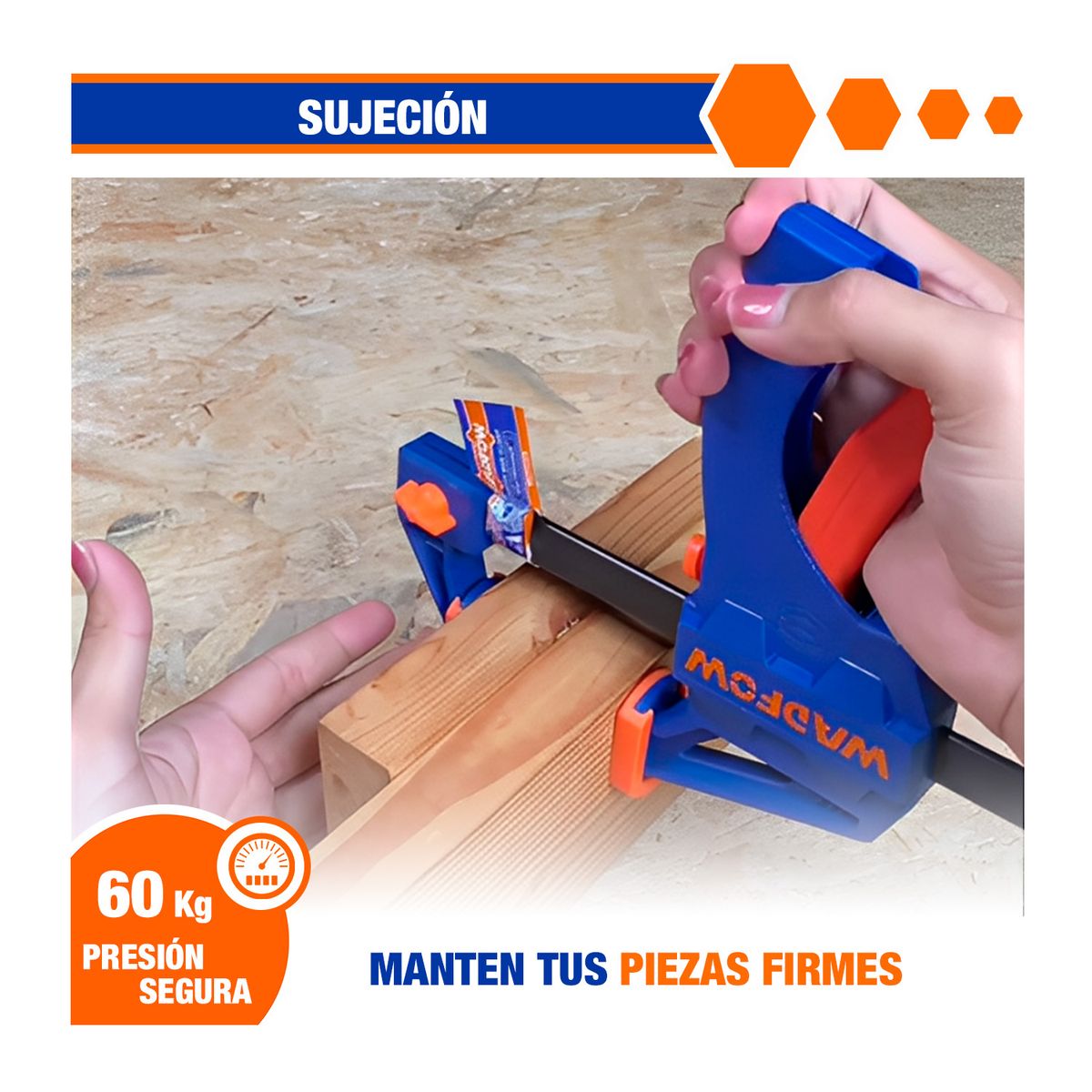 GENERICO - Prensa Rápida 6 Ajustable Carpintería Y Bricolaje -wcp4306