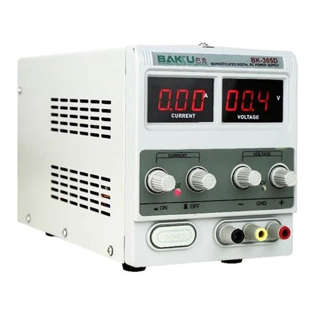 GENERICO - Fuente Alimentación Regulable + Cables Bk305d 0-30v 5 A