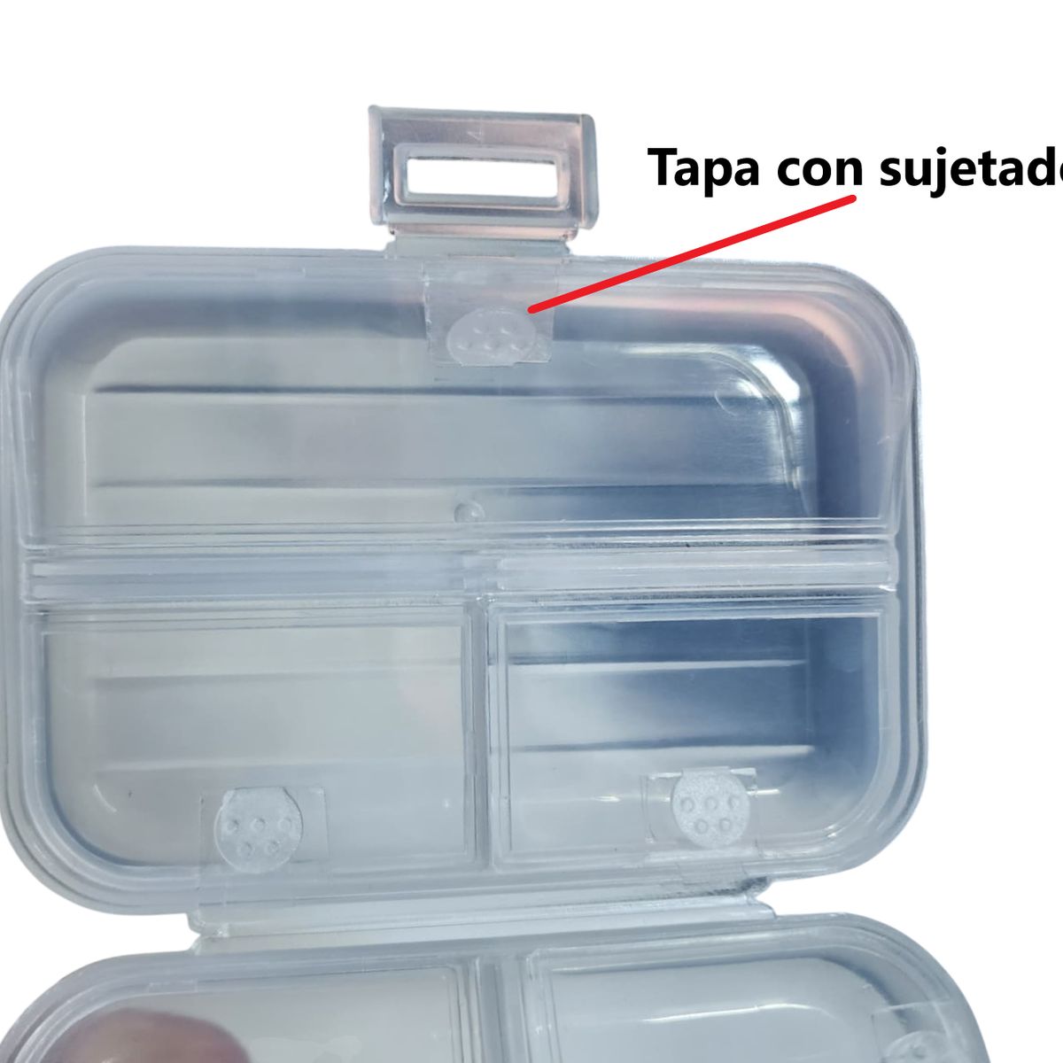 GENERICO - Pack 2 Organizador estuche multiuso pastillero joyas traspa