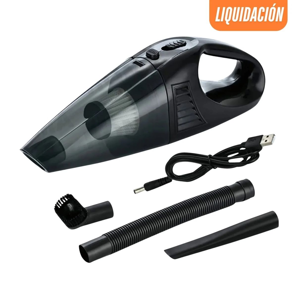 GENERICO - ASPIRADOR PORTÁTIL PARA AUTOS 4 EN 1