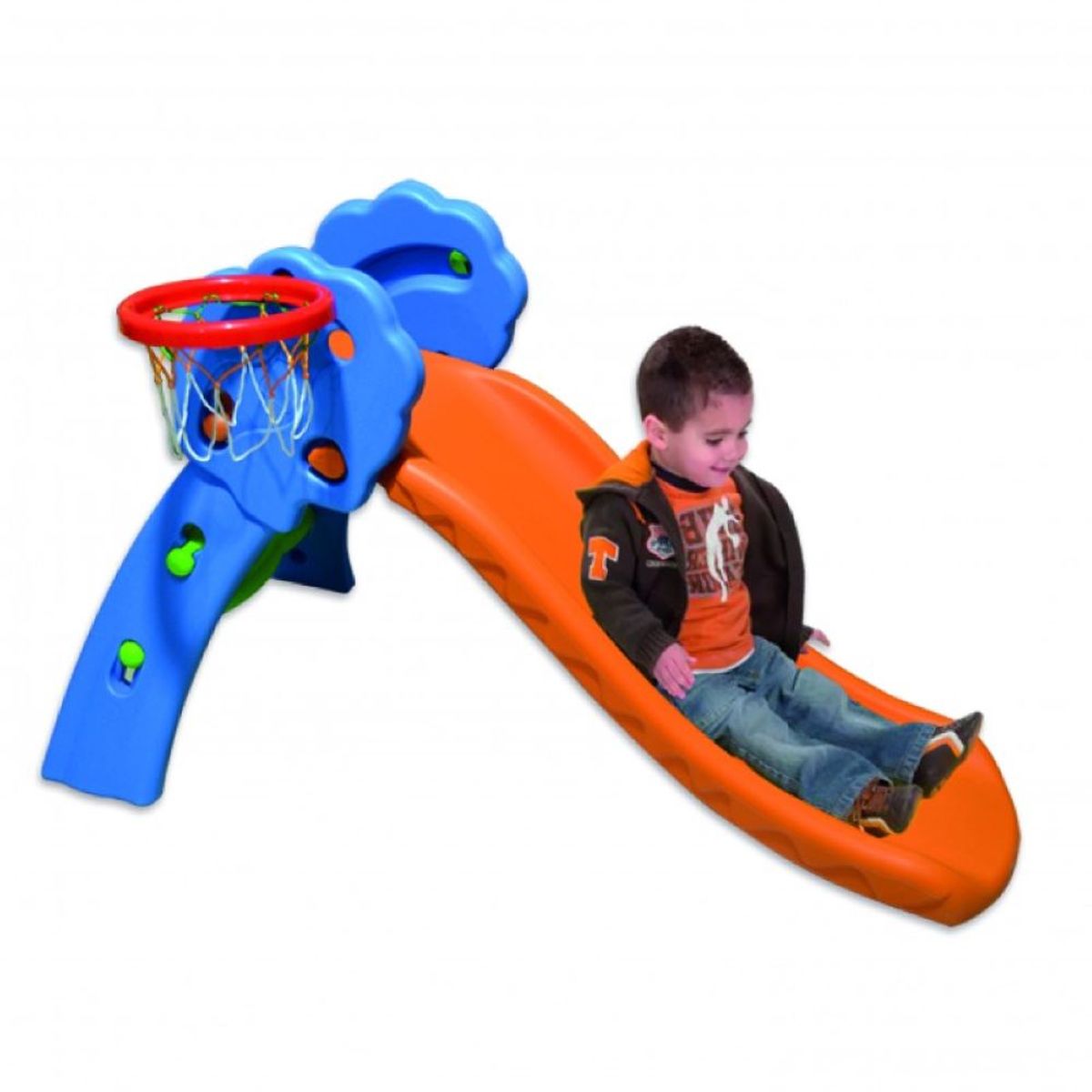 EVERBEST - Resbaladera con básquet