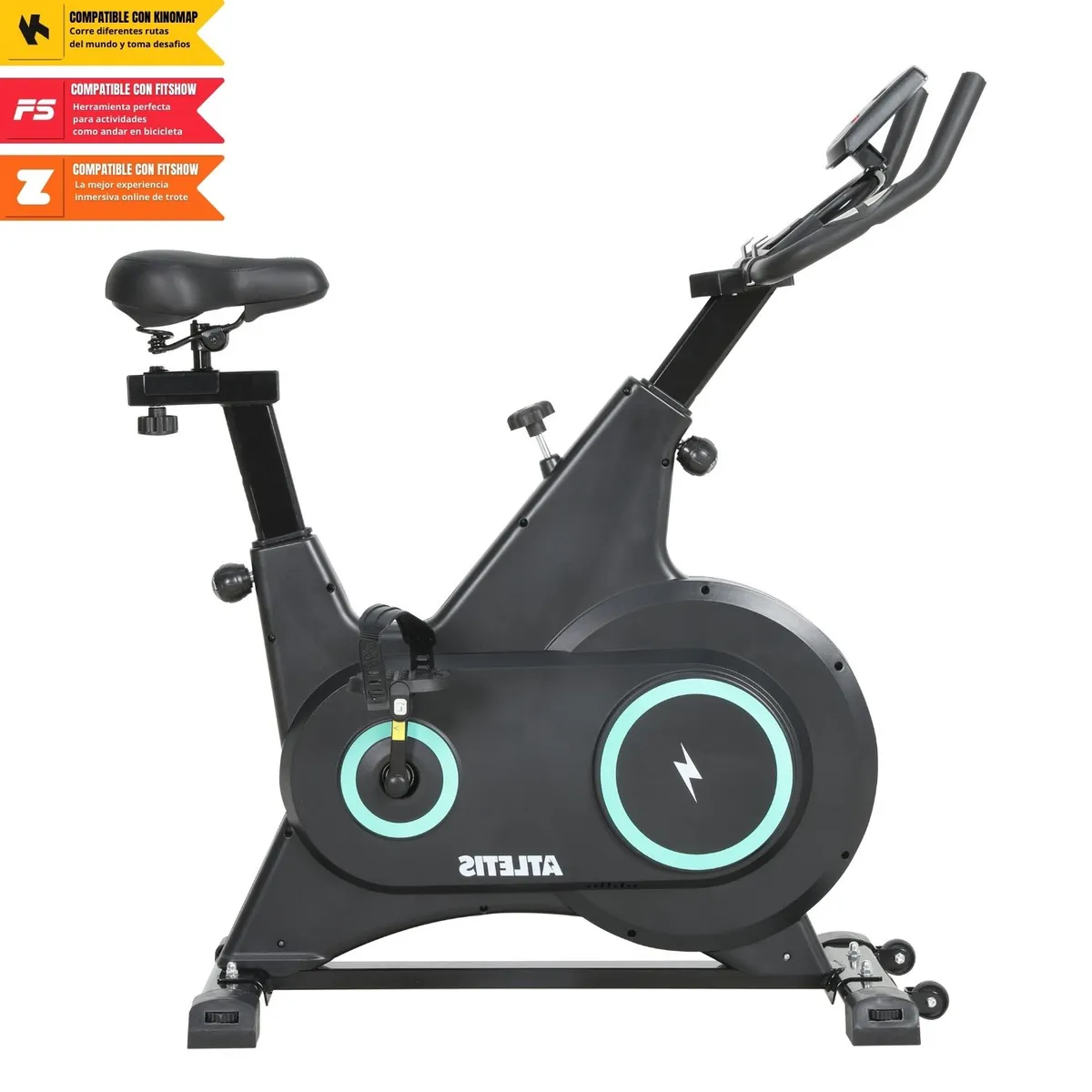 ATLETIS - Bicicleta Spinning Estática Magnética M300 6KG Verde
