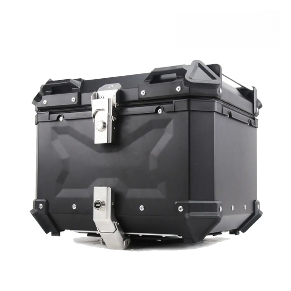 GENERICO - Cajuela de Aluminio 45LT Con Respaldar para Moto