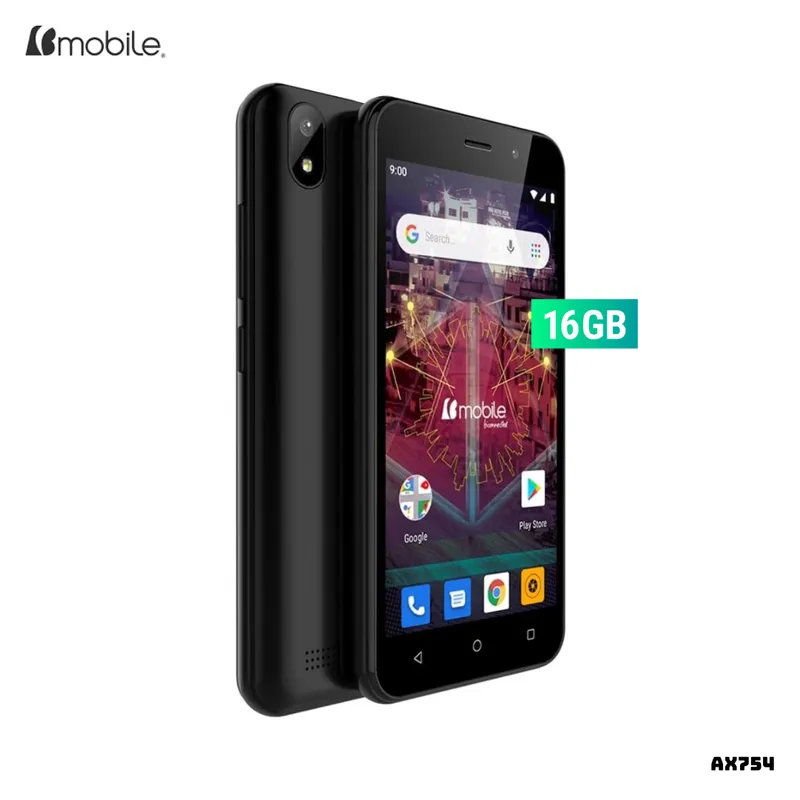 BMOBILE - CELULAR BMOBILE AX754 1GB RAM 16GB ROM - NEGRO