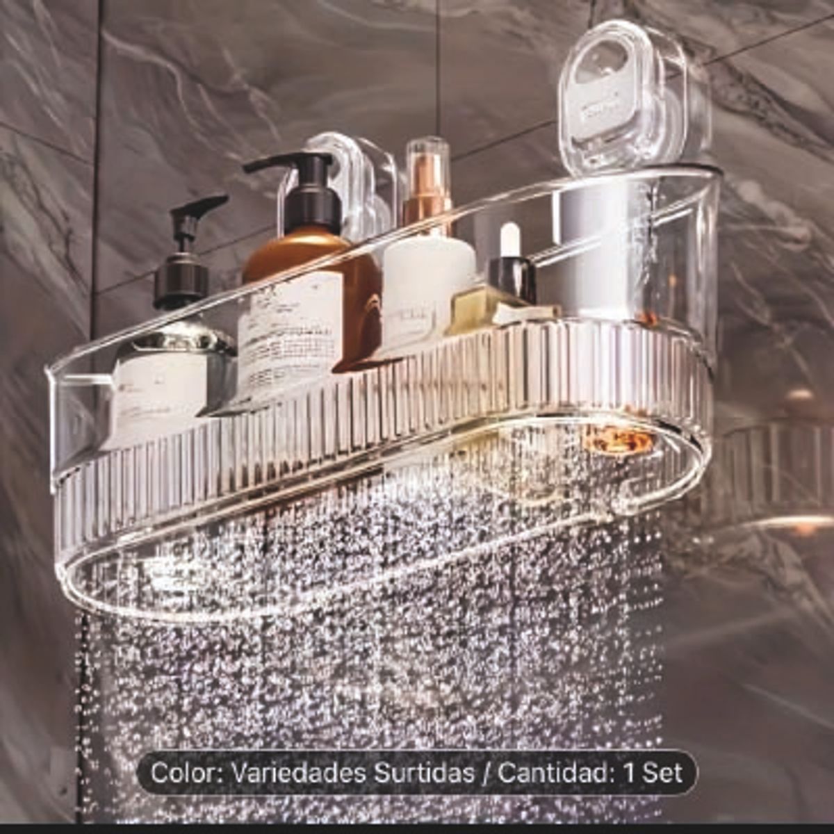 GENERICO - ORGANIZADOR ACRÍLICO CON CHUPÓN VENTOSA