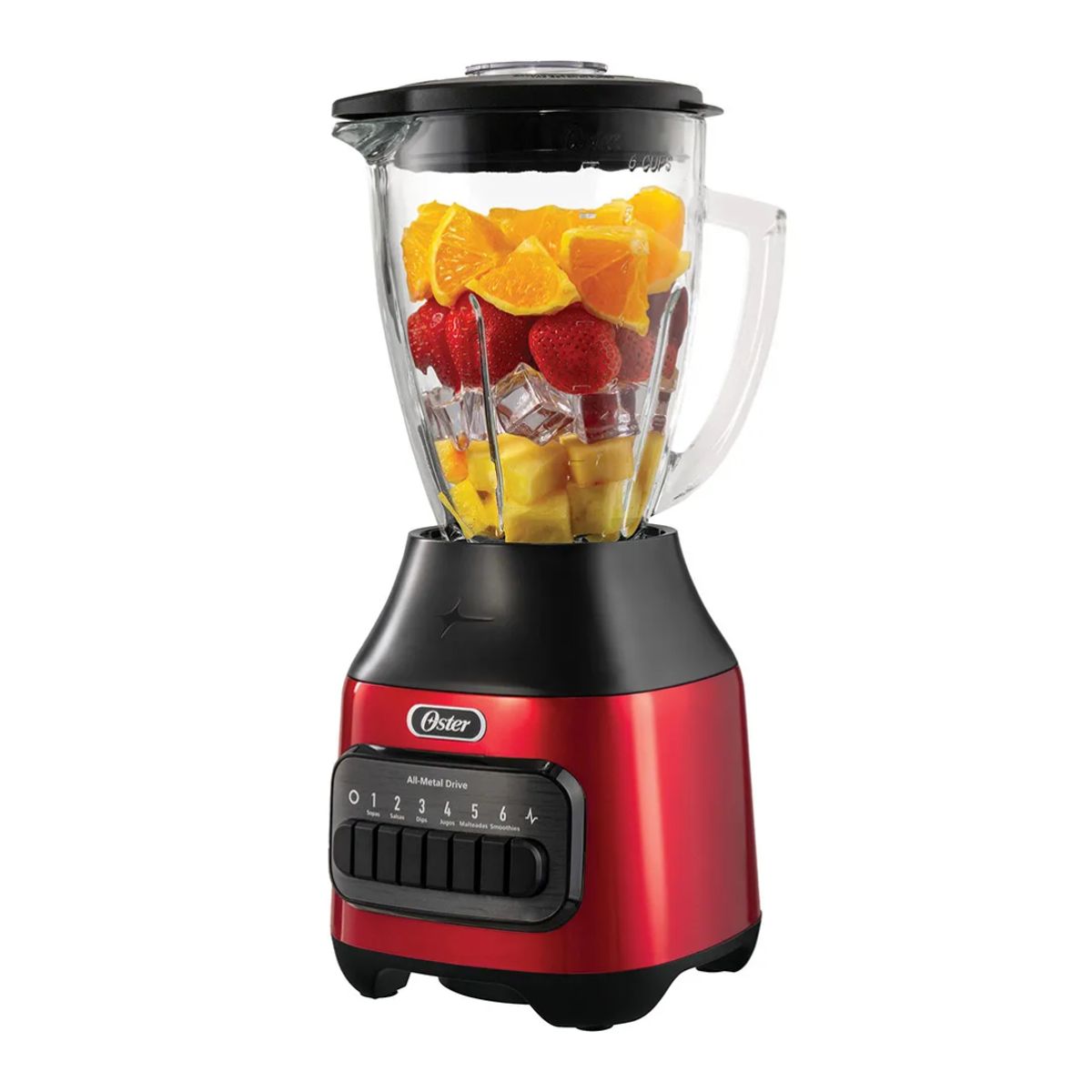 OSTER - LICUADORA OSTER 6 VELOCIDADES 800W ROJA - BLSTPEG-CPB