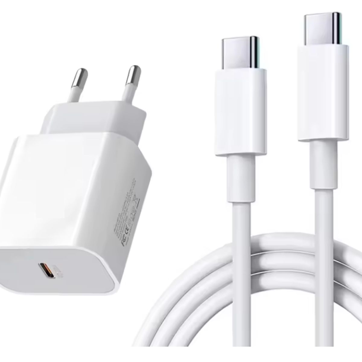 GENERICO - Cargador Para iPhone 171615 Cubo 35w + Cable Tipo C
